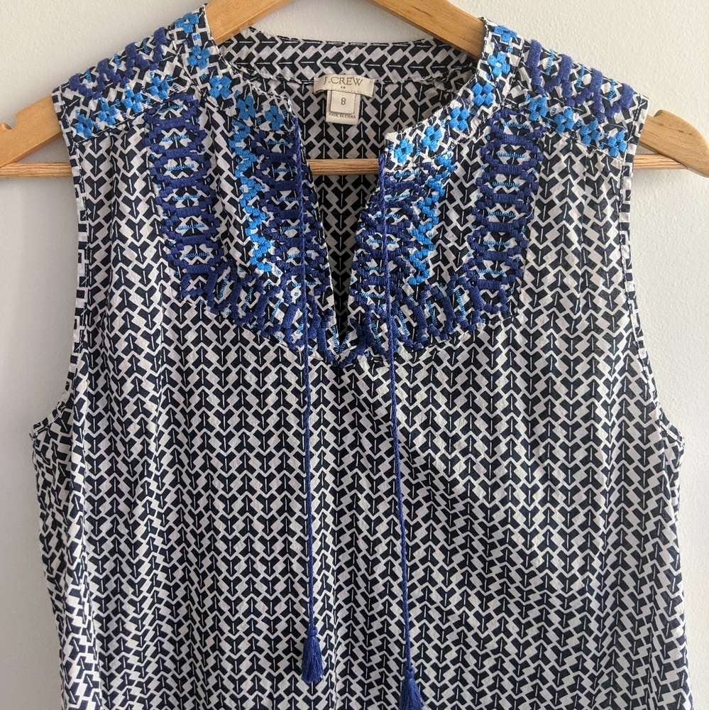 ⚡ J. Crew embroidered top